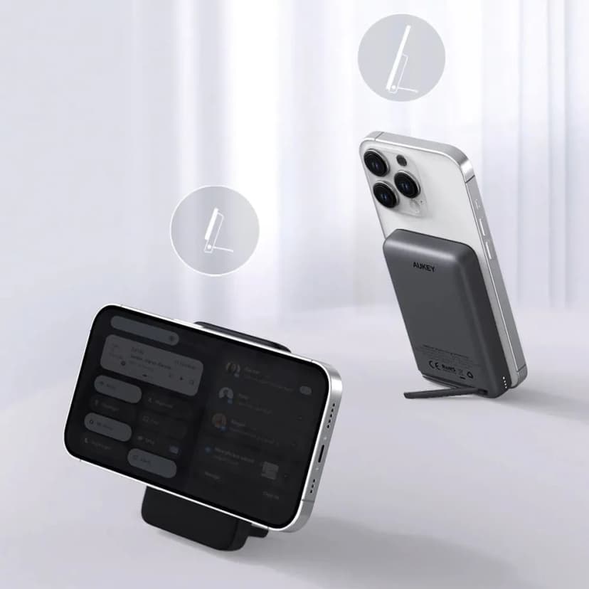 So sánh giá Pin sạc dự phòng Không dây Polymer 10000mAh Type C 30W Aukey PB-MS02 - Đen - Tìm sản phẩm giá rẻ nhất - Ảnh 5