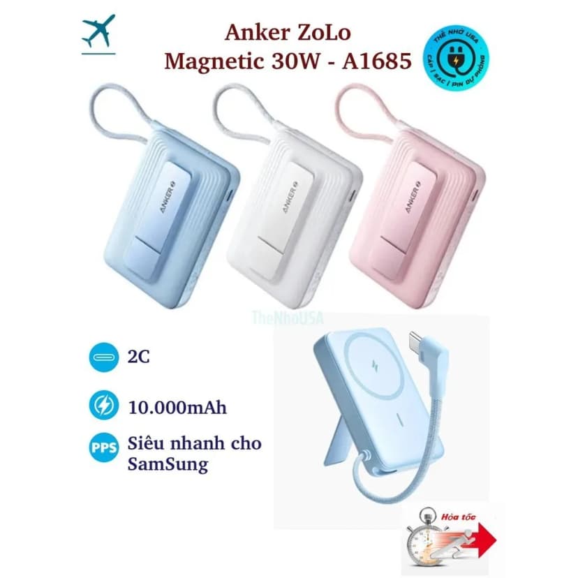 So sánh giá Pin sạc dự phòng LiFePO4 10000mAh Type C PD QC 3.0 30W Anker Zolo A110J - Tìm sản phẩm giá rẻ nhất - Ảnh 2