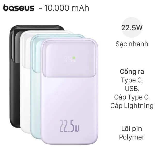 Pin sạc dự phòng Polymer 10000 mAh Type C PD 20W Innostyle IMS10KSG - Xám Nhạt - Giá rẻ nhất hôm nay - Ảnh 49