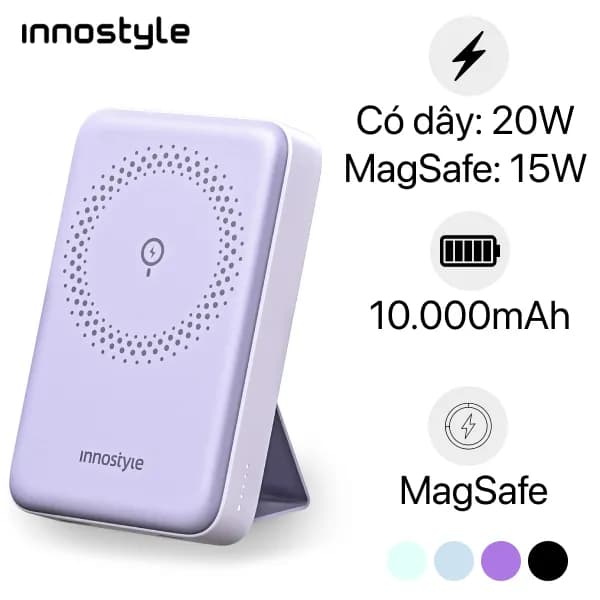 Top 1 so sánh giá Pin sạc dự phòng Polymer 10000 mAh Type C PD 20W Innostyle IQ20BB - Xanh - Tìm sản phẩm giá rẻ nhất - Ảnh 77