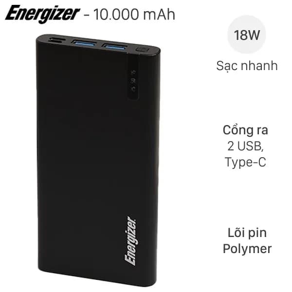 Top 1 so sánh giá Pin sạc dự phòng Polymer 10000 mAh Type C PD QC 3.0 22.5W Innostyle IP22G2BLK kèm cáp Type C - Đen - Tìm sản phẩm giá rẻ nhất - Ảnh 8