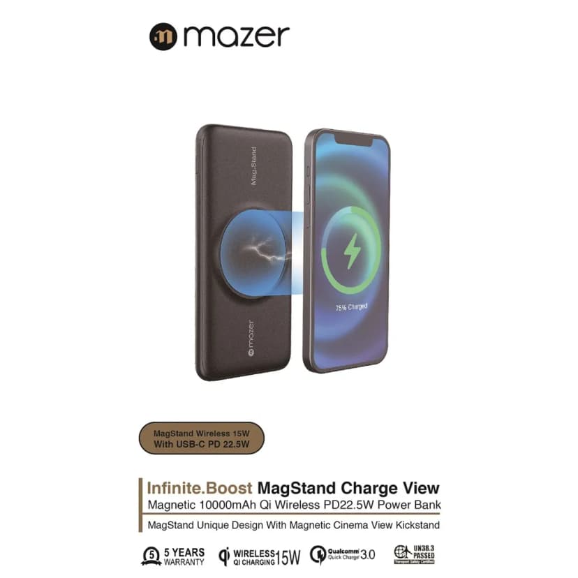 Pin sạc dự phòng Polymer 10000mAh Không dây Qi2 20W Mazer M-MagLink18i-WH - Giá rẻ nhất hôm nay - Ảnh 12