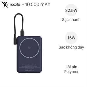 So sánh giá Pin sạc dự phòng Polymer 10000mAh Không dây Magnetic Type C PD QC 3.0 22.5W Xmobile M12-3 rẻ nhất? - Ảnh 17