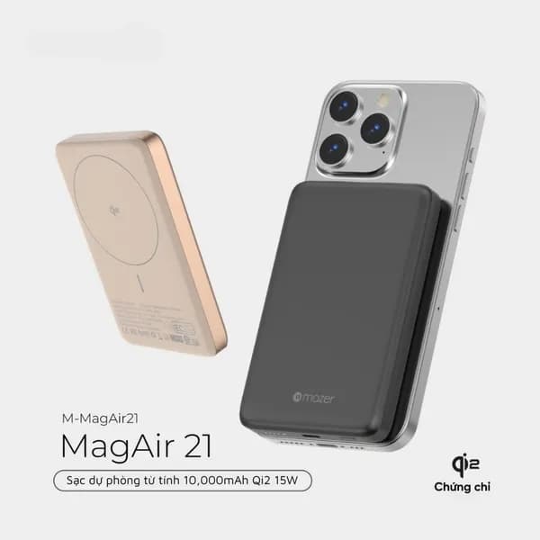Pin sạc dự phòng Polymer 10000mAh Không dây Qi2 20W Mazer M-MagAir21-DT - Giá rẻ nhất hôm nay - Ảnh 10