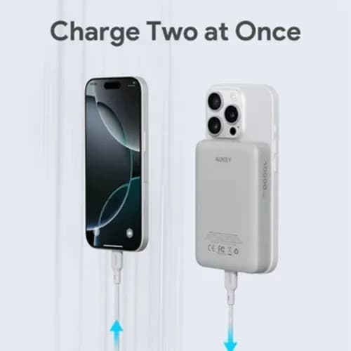Pin sạc dự phòng Không dây Polymer 10000mAh Type C 20W Aukey PB-MS04 - Xám Đen - Giá rẻ nhất hôm nay - Ảnh 12