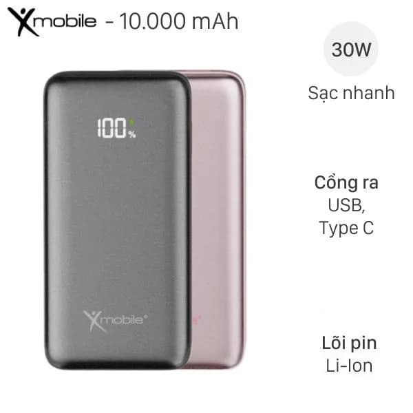 So sánh giá Pin sạc dự phòng Polymer 10000mAh Type C PD 20W Xmobile DS2254A kèm Cáp Type C rẻ nhất? - Ảnh 18