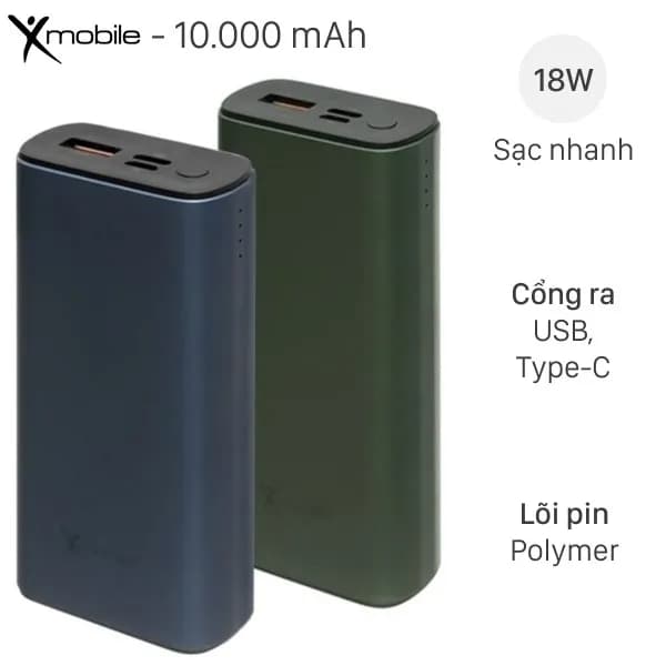 So sánh giá Pin sạc dự phòng Polymer 10000mAh Type C PD 22.5W Xmobile F13 kèm Cáp Type C rẻ nhất? - Ảnh 16