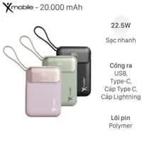 So sánh giá Pin sạc dự phòng Polymer 10000mAh Type C PD 22.5W Xmobile F13 kèm Cáp Type C rẻ nhất? - Ảnh 17