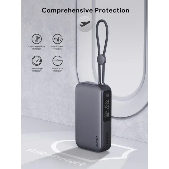 So sánh giá Pin sạc dự phòng Polymer 10000mAh Type C PD 30W Aukey PB-Y47 - Xám Đậm rẻ nhất? - Ảnh 5