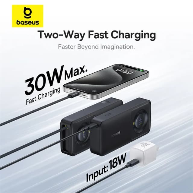 So sánh giá Pin sạc dự phòng Polymer 10000mAh Type C PD 30W Baseus Free2Pull PPSS1030 kèm Cáp Type C rẻ nhất? - Ảnh 12