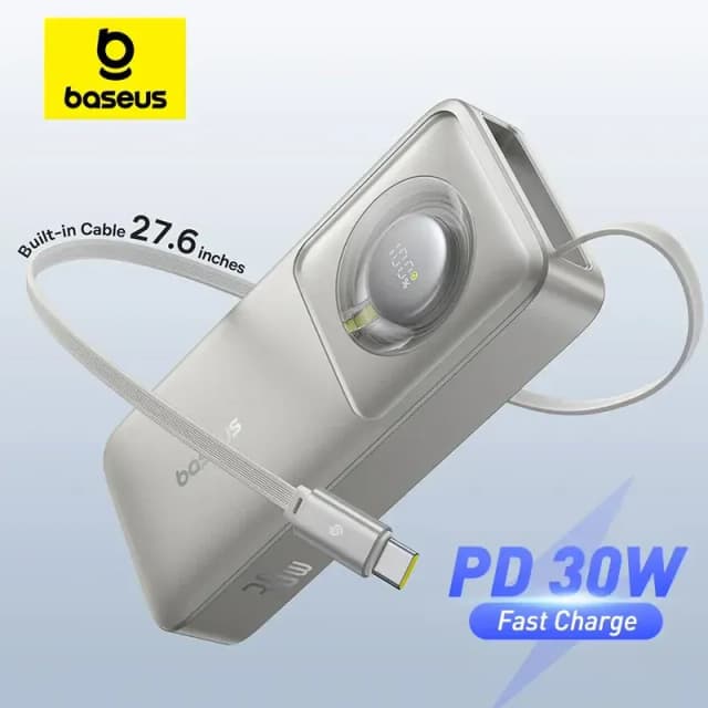 So sánh giá Pin sạc dự phòng Polymer 10000mAh Type C PD 30W Baseus Free2Pull PPSS1030 kèm Cáp Type C rẻ nhất? - Ảnh 4