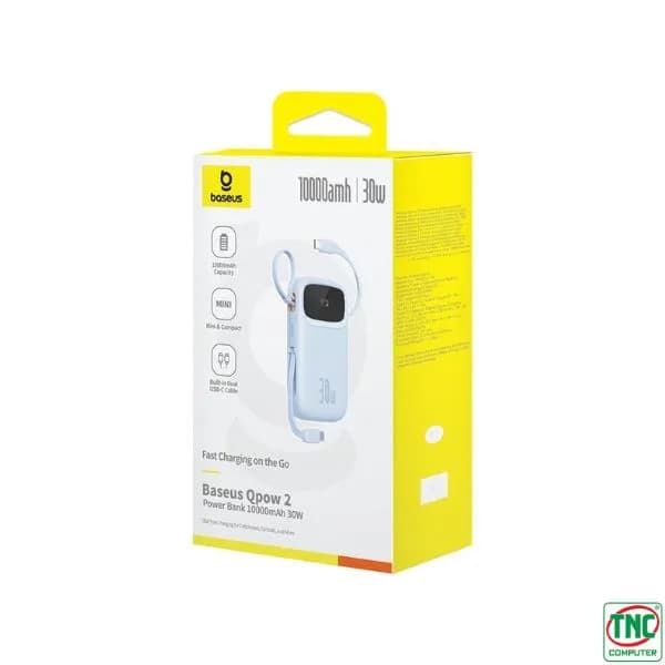 Pin sạc dự phòng Polymer 10000mAh Type C PD 30W Baseus Qpow 2 PPQD4-10C kèm Cáp Type C - Giá rẻ nhất hôm nay - Ảnh 16