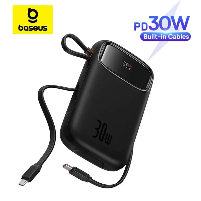 Pin sạc dự phòng Polymer 10000mAh Type C PD 30W Baseus Qpow 2 PPQD4-10C kèm Cáp Type C - Giá rẻ nhất hôm nay - Ảnh 3