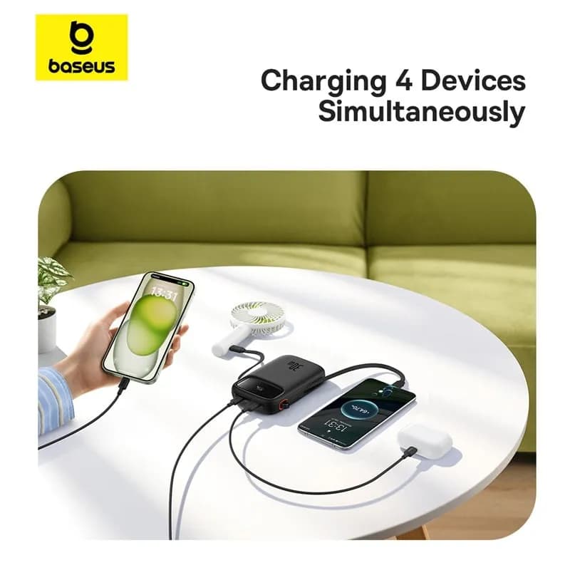 Pin sạc dự phòng Polymer 10000mAh Type C PD 30W Baseus Qpow 2 PPQD4-10C kèm Cáp Type C - Giá rẻ nhất hôm nay - Ảnh 10