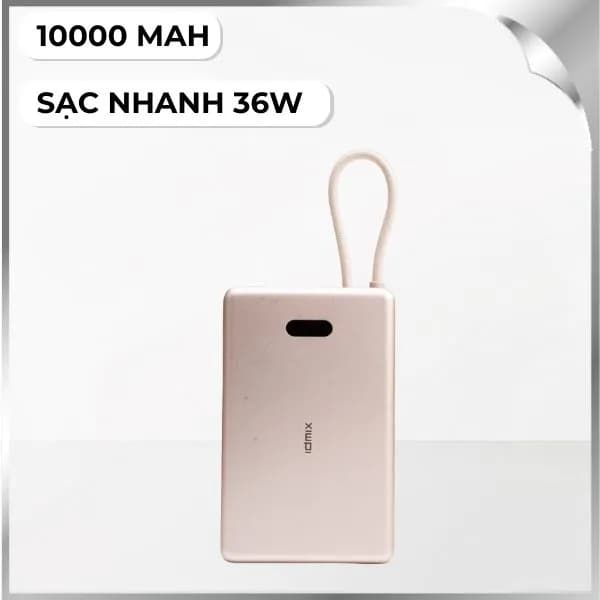 So sánh giá Pin sạc dự phòng Polymer 10000mAh Type C PD 35W IDMIX P15SE kèm cáp Type-C - Đen Hồng rẻ nhất? - Ảnh 2