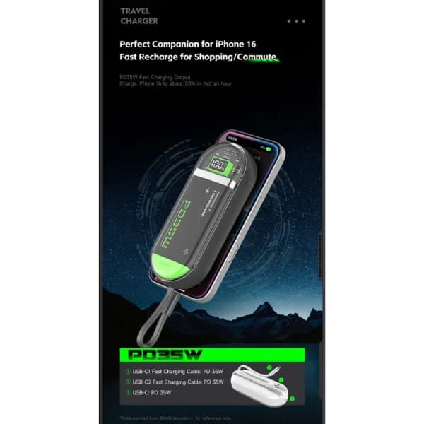 Top 1 so sánh giá Pin sạc dự phòng Polymer 10000mAh Type C PD 35W IDMIX P15SE kèm cáp Type-C - Xám - Tìm sản phẩm giá rẻ nhất - Ảnh 11