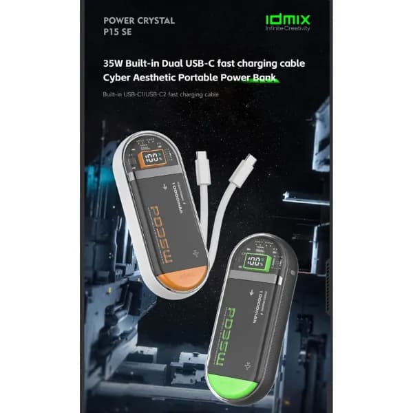 Top 1 so sánh giá Pin sạc dự phòng Polymer 10000mAh Type C PD 35W IDMIX P15SE kèm cáp Type-C - Xám - Tìm sản phẩm giá rẻ nhất - Ảnh 5