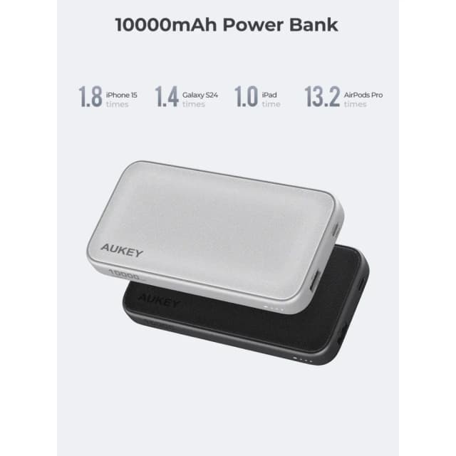 So sánh giá Pin sạc dự phòng Polymer 10000mAh Type C PD QC 3.0 15W Aukey PB-Y46 - Xám Bạc rẻ nhất? - Ảnh 14