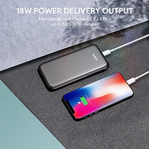 So sánh giá Pin sạc dự phòng Polymer 10000mAh Type C PD QC 3.0 15W Aukey PB-Y46 - Xám Bạc rẻ nhất? - Ảnh 19