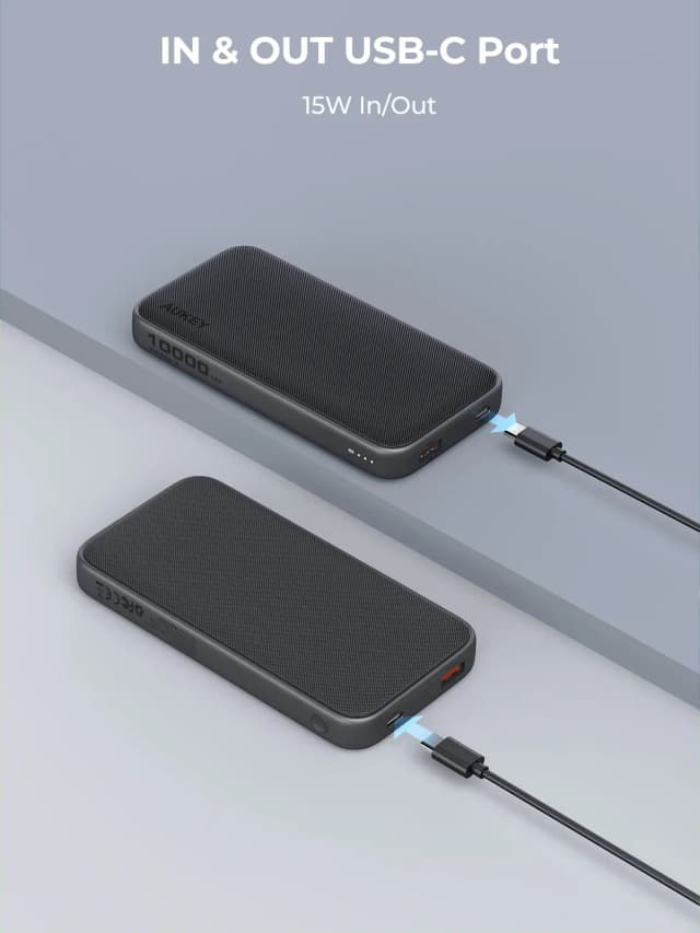 So sánh giá Pin sạc dự phòng Polymer 10000mAh Type C PD QC 3.0 15W Aukey PB-Y46 - Xám Đậm rẻ nhất? - Ảnh 13