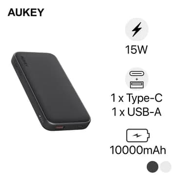 So sánh giá Pin sạc dự phòng Polymer 10000mAh Type C PD QC 3.0 15W Aukey PB-Y46 - Xám Đậm rẻ nhất? - Ảnh 14
