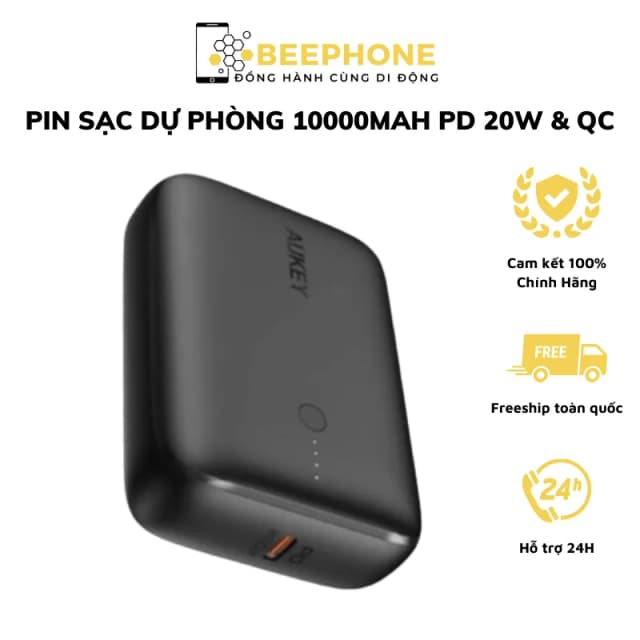 Top 1 so sánh giá Pin sạc dự phòng Polymer 10000mAh Type C PD QC 3.0 20W Aukey PB-N83S - Trắng - Tìm sản phẩm giá rẻ nhất - Ảnh 3