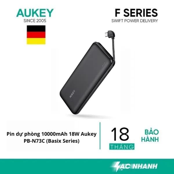 Top 1 so sánh giá Pin sạc dự phòng Polymer 10000mAh Type C PD QC 3.0 20W Aukey PB-N83S - Trắng - Tìm sản phẩm giá rẻ nhất - Ảnh 6