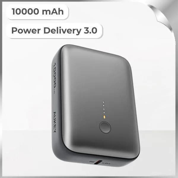 Pin sạc dự phòng Polymer 10000mAh Type C PD QC 3.0 20W Aukey PB-Y55 - Xám - Ảnh 6