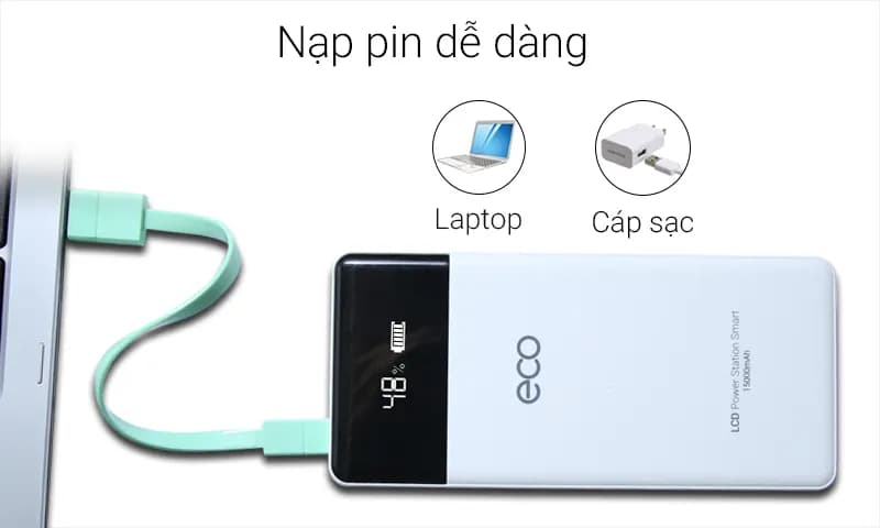 Pin sạc dự phòng Polymer 15000 mAh Type C PD 45W Mazer M-PC45LINK1545-WB - Trắng - Giá rẻ nhất hôm nay - Ảnh 5