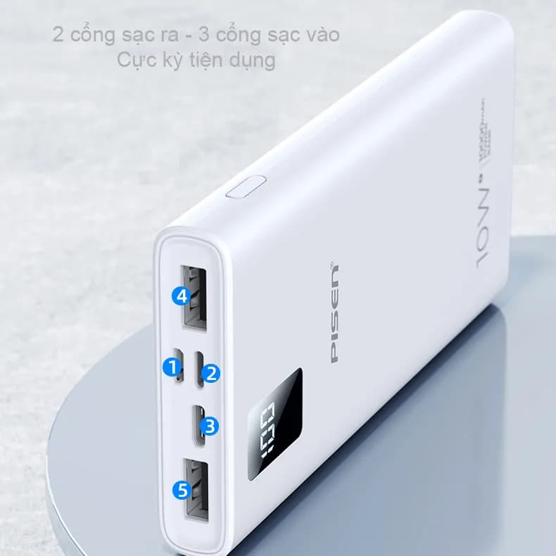 Pin sạc dự phòng Polymer 15000 mAh Type C PD 45W Mazer M-PC45LINK1545-WB - Trắng - Giá rẻ nhất hôm nay - Ảnh 7