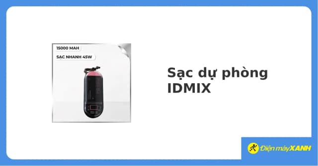 So sánh giá Pin sạc dự phòng Polymer 15000mAh Type C PD QC 45W IDMIX P15CIPRO kèm cáp Lightning và Type-C - Đen Hồng rẻ nhất? - Ảnh 15