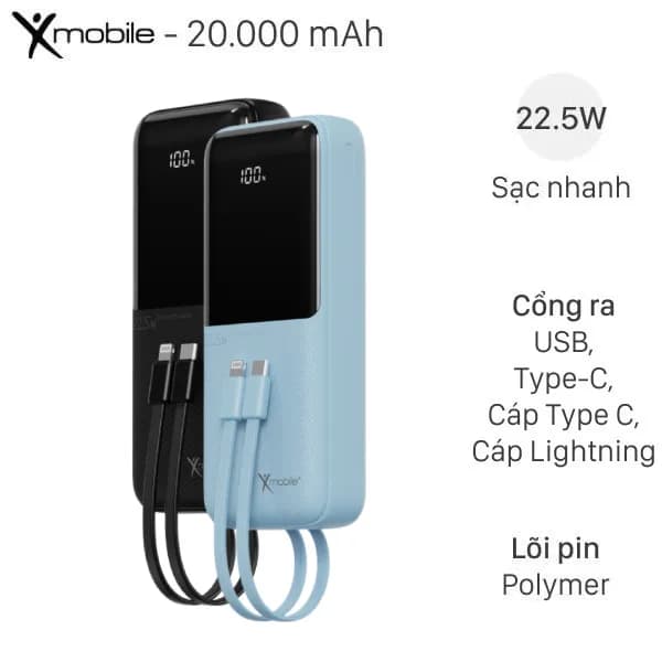 So sánh giá Pin sạc dự phòng Polymer 20000mAh Type C 10.5W Golf L206 kèm Cáp Type C rẻ nhất? - Ảnh 13