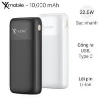 Pin sạc dự phòng Polymer 20000mAh Type C PD 22.5W Xmobile JP312 kèm Cáp Lightning và Type C - Giá rẻ nhất hôm nay - Ảnh 17