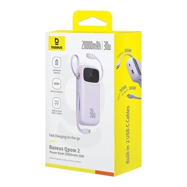 Pin sạc dự phòng Polymer 20000mAh Type C PD 30W Baseus Qpow 2 PPQD4-20C kèm Cáp Type C - Giá rẻ nhất hôm nay - Ảnh 16