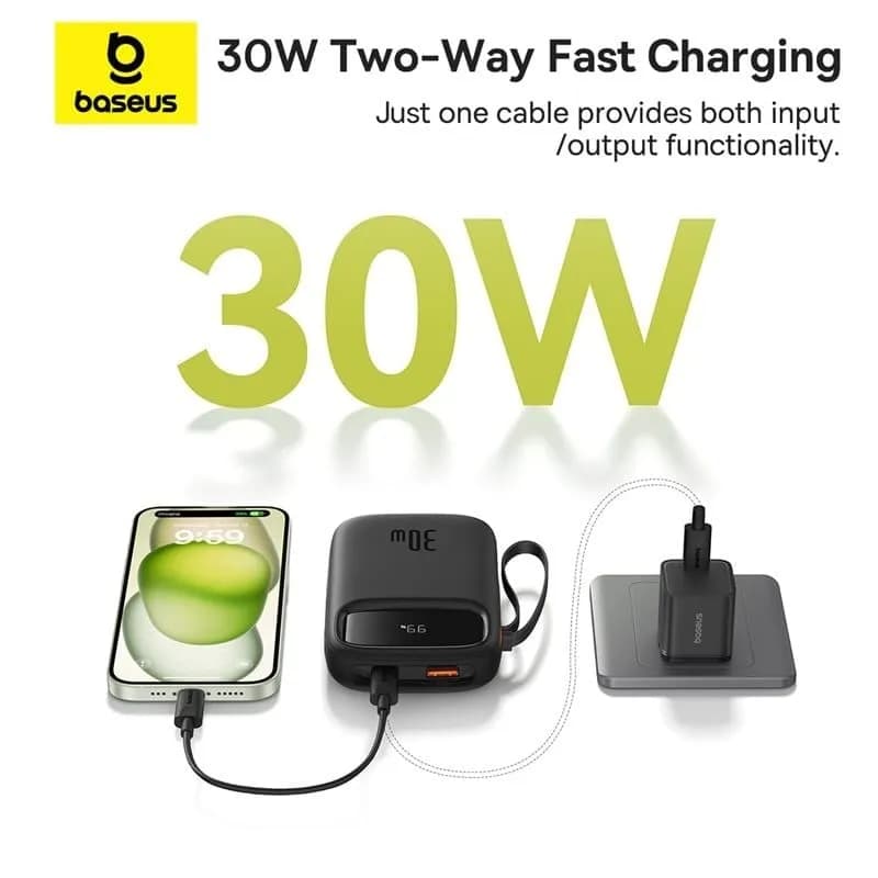 Pin sạc dự phòng Polymer 20000mAh Type C PD 30W Baseus Qpow 2 PPQD4-20C kèm Cáp Type C - Giá rẻ nhất hôm nay - Ảnh 19