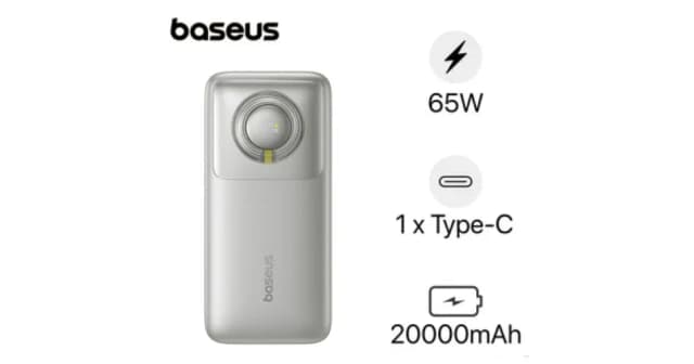 So sánh giá Pin sạc dự phòng Polymer 20000mAh Type C PD 65W Baseus Free2Pull PPLSC01-20 kèm cáp Type C rẻ nhất? - Ảnh 14
