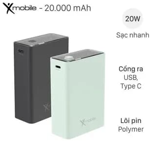 So sánh giá Pin sạc dự phòng Polymer 20000mAh Type C PD 65W Xmobile DS2294B kèm Cáp Type C rẻ nhất? - Ảnh 18