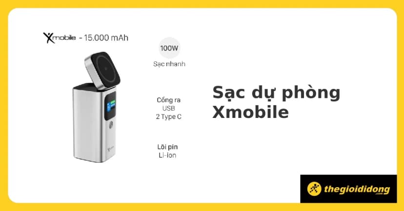 Pin sạc dự phòng Polymer 20000mAh Type C PD QC 3.0 22.5W Xmobile T178BLF tích hợp Adapter sạc - Giá rẻ nhất hôm nay - Ảnh 13
