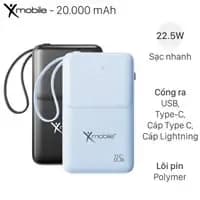 Pin sạc dự phòng Polymer 20000mAh Type C PD QC 3.0 22.5W Xmobile T178BLF tích hợp Adapter sạc - Giá rẻ nhất hôm nay - Ảnh 16
