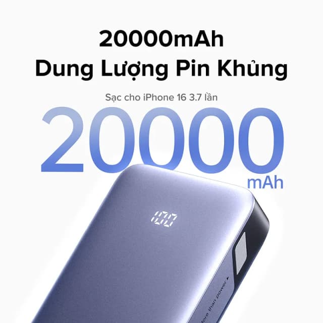 So sánh giá Pin sạc dự phòng Polymer 20000mAh Type C PD QC 3.0 30W Ugreen PB532 rẻ nhất? - Ảnh 14