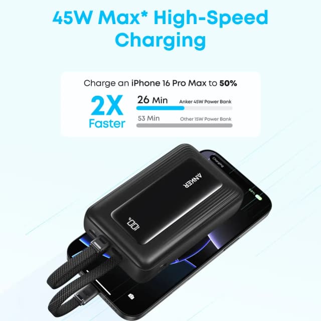 So sánh giá Pin sạc dự phòng Polymer 20000mAh Type C PD QC 3.0 45W Anker Zolo A1681 kèm 2 Cáp Type C rẻ nhất? - Ảnh 11