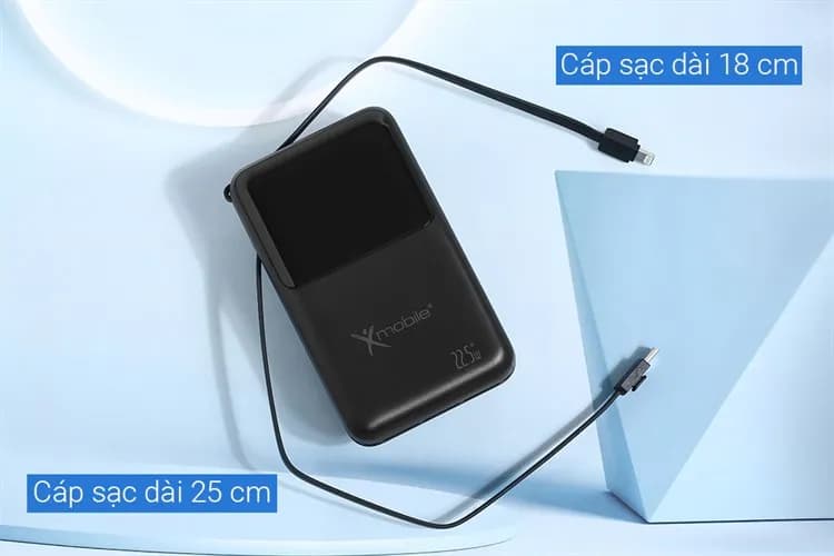 So sánh giá Pin sạc dự phòng Polymer 20000mAh Type C PD QC 3.0 55W Xmobile JP367 kèm Cáp dây rút Type C - Tìm sản phẩm giá rẻ nhất - Ảnh 4
