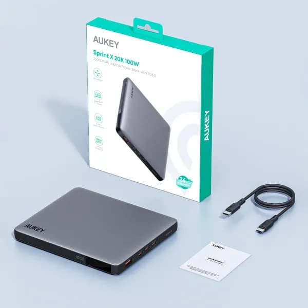 Pin sạc dự phòng Polymer 20000mAh Type C PD QC 3.0 100W Aukey PB-Y44 Sprint X - Giá rẻ nhất hôm nay - Ảnh 12