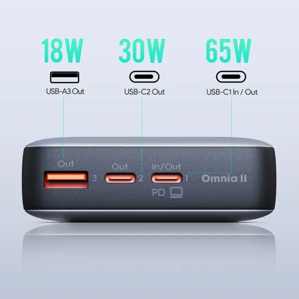 Pin sạc dự phòng Polymer 20000mAh Type C PD QC 3.0 100W Aukey PB-Y44 Sprint X - Giá rẻ nhất hôm nay - Ảnh 17