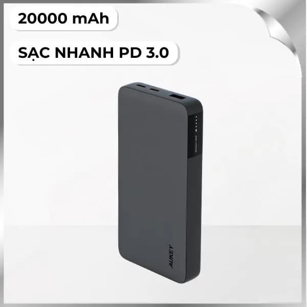 Pin sạc dự phòng Polymer 20000mAh Type C PD QC 3.0 30W Aukey PB-Y42 Sprint X - Ảnh 7