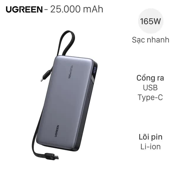 Pin sạc dự phòng Polymer 20000mAh Type-C QC 3.0 22.5W Dekey Power Pioneer P2788 kèm cáp Type-C - Đen - Giá rẻ nhất hôm nay - Ảnh 9