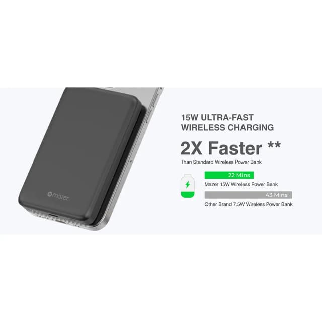 Top 1 so sánh giá Pin sạc dự phòng Polymer 5000mAh không dây 20W Mazer M-MagAir15-PB - Xanh - Tìm sản phẩm giá rẻ nhất - Ảnh 19