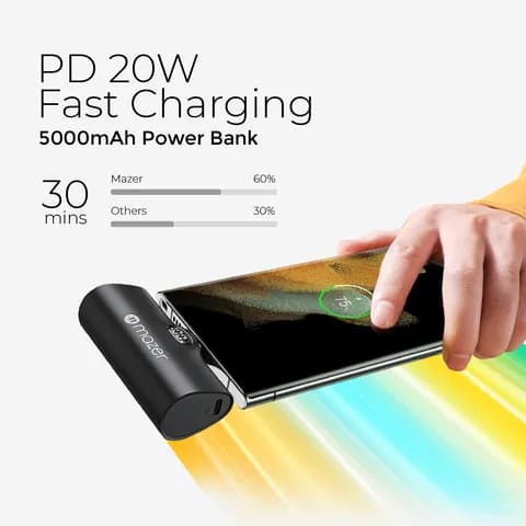 Pin sạc dự phòng Polymer 5000mAh không dây 20W Mazer M-MagAir15-PK - Hồng - Giá rẻ nhất hôm nay - Ảnh 2