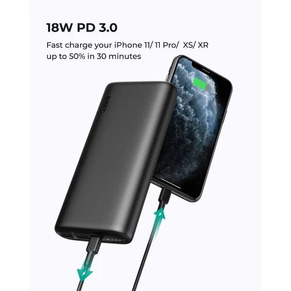 Pin sạc dự phòng Polymer 5000mAh Type C PD QC 3.0 20W Aukey PB-Y59 - Xám Bạc - Giá rẻ nhất hôm nay - Ảnh 13