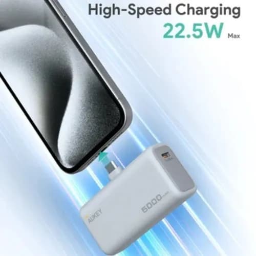 Pin sạc dự phòng Polymer 5000mAh Type C PD QC 3.0 20W Aukey PB-Y59 - Xám Bạc - Giá rẻ nhất hôm nay - Ảnh 7